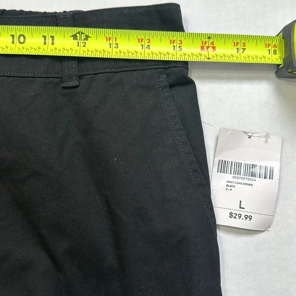 Forever 21 Black Distressed Denim Jogger Womens Size Large NWT 100% Cotton - Picture 9 of 13